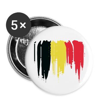 Vintage Flag Of Belgium. - Lot de 5 petits badges (25 mm) - blanc - Devant