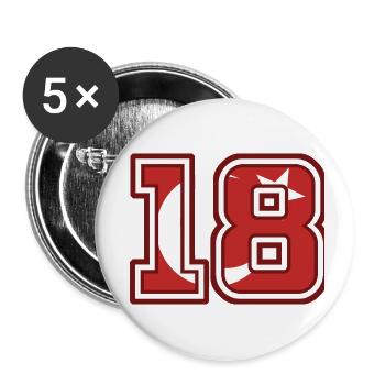 Çankırı - Buttons klein 25 mm (5er Pack) - Weiß - Vorne