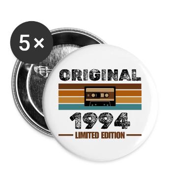Original 1994 – Retro Cassette Limited Edition - Buttons small 1''/25 mm (5-pack) - white - Front