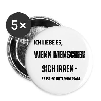 People are wrong - Buttons small 1''/25 mm (5-pack) - white - Front