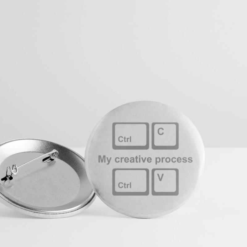 Copy Paste Shirt – Funny Coder & Designer Tee Buttons klein 25 mm (5er Pack)