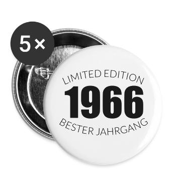 60e anniversaire - 1966 - Edition limitée - Best - Lot de 5 petits badges (25 mm) - blanc - Devant