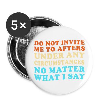 Techno House, Electro Festival, Hardstyle, EDM - Lot de 5 petits badges (25 mm) - blanc - Devant