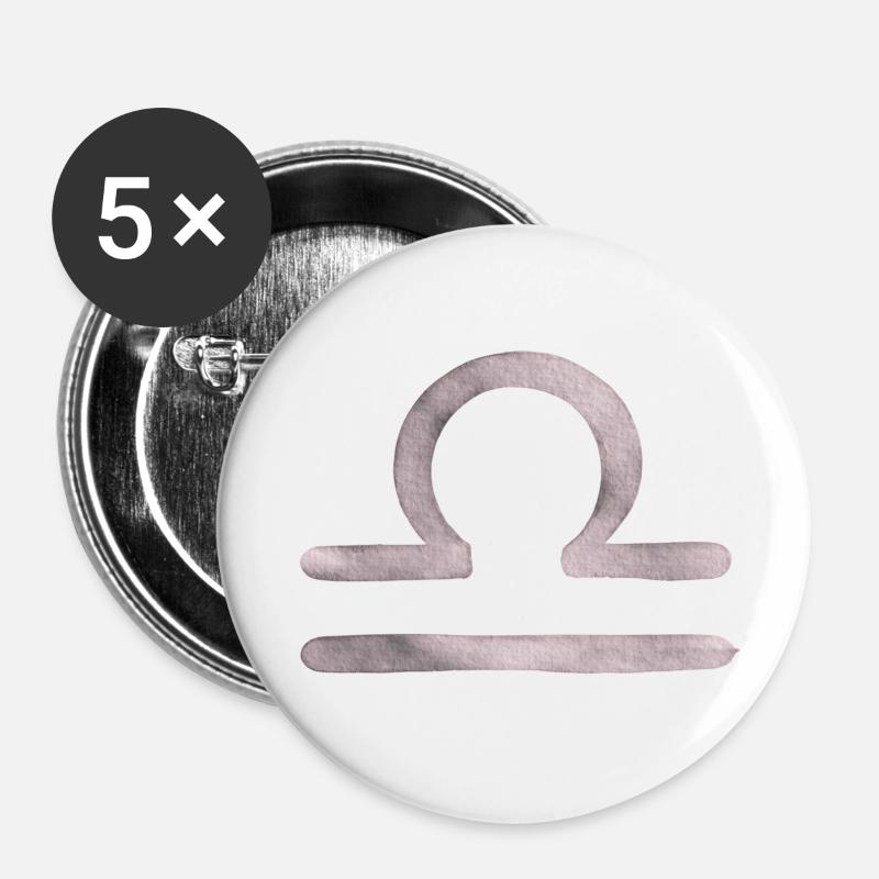 Scales - Buttons small 1''/25 mm (5-pack) - white