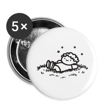 Meadow rest - Buttons small 1''/25 mm (5-pack) - white - Front