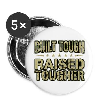 Proud Army Mama a construit un camouflage robuste - Lot de 5 petits badges (25 mm) - blanc - Devant
