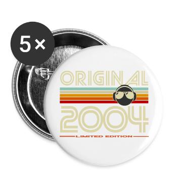 Originale limitierte Ausgabe 2004 - Buttons klein 25 mm (5er Pack) - Weiß - Vorne