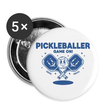 Pickleball Pickleballer Game On Funny Player - Buttons small 1''/25 mm (5-pack) - white - Front