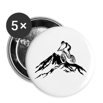 Mountain bike - Buttons small 1''/25 mm (5-pack) - white - Front