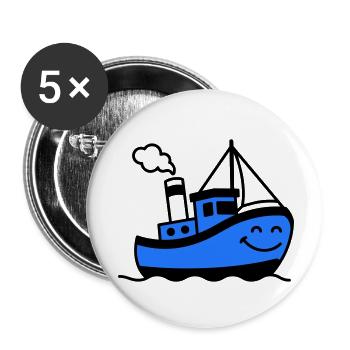 Ship Children - Buttons small 1''/25 mm (5-pack) - white - Front