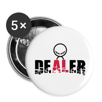 deal - Buttons klein 25 mm (5er Pack) - Weiß - Vorne