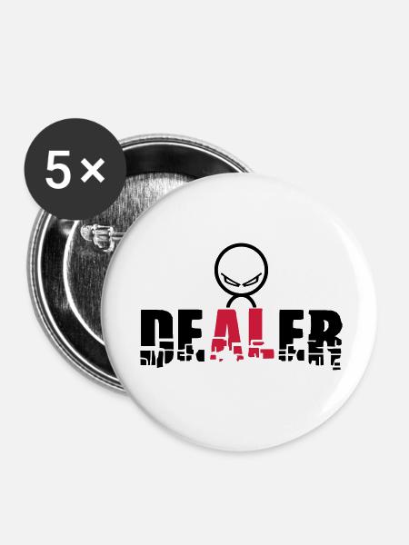 deal - Buttons klein 25 mm (5er Pack) - Weiß
