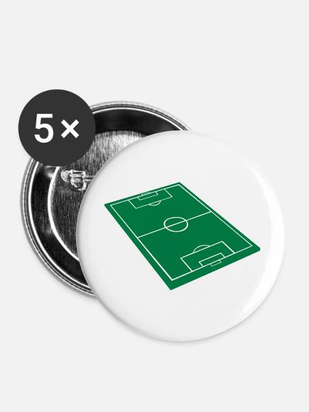 Playfield - Buttons klein 25 mm (5er Pack) - Weiß