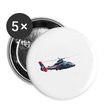 dauphin marine - Buttons klein 25 mm (5er Pack) - Weiß - Vorne