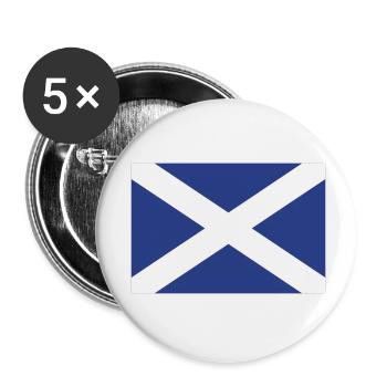 scotland flag - Buttons klein 25 mm (5er Pack) - Weiß - Vorne