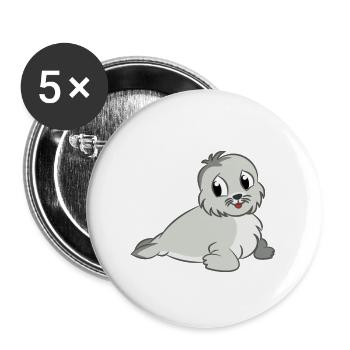baby172 - Buttons small 1''/25 mm (5-pack) - white - Front