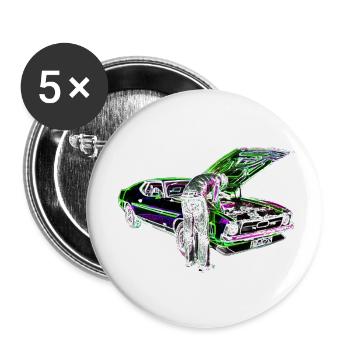 Schrauber Iinvert - Buttons klein 25 mm (5er Pack) - Weiß - Vorne