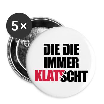 Die immer klatscht Mdma Emma Festival Afterhours - Buttons klein 25 mm (5er Pack) - Weiß - Vorne