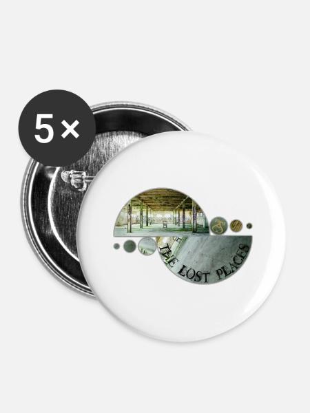 The Lost Places Cair 2 - Buttons klein 25 mm (5er Pack) - Weiß