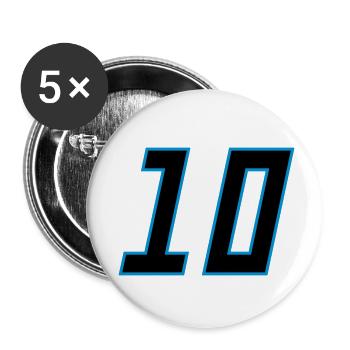 number_10 - Buttons klein 25 mm (5er Pack) - Weiß - Vorne