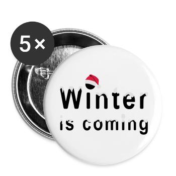 Citations - Lot de 5 petits badges (25 mm) - blanc - Devant
