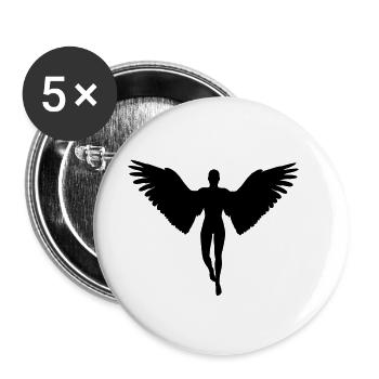 Angel - Buttons small 1''/25 mm (5-pack) - white - Front