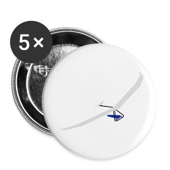 Hängegleiter Atos - Buttons klein 25 mm (5er Pack) - Weiß - Vorne