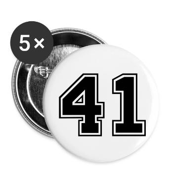 41 - Buttons small 1''/25 mm (5-pack) - white - Front