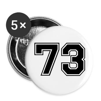 73 - Buttons small 1''/25 mm (5-pack) - white - Front