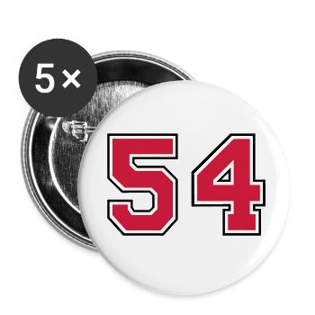 54__f2 - Buttons small 1''/25 mm (5-pack) - white - Front