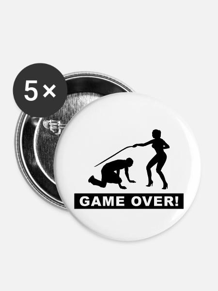 bachelor bachelorette - Buttons klein 25 mm (5er Pack) - Weiß