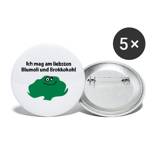 Blumoli Blumenkohl - Buttons klein 25 mm (5er Pack)