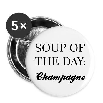 soup of the day: - Buttons klein 25 mm (5er Pack) - Weiß - Vorne