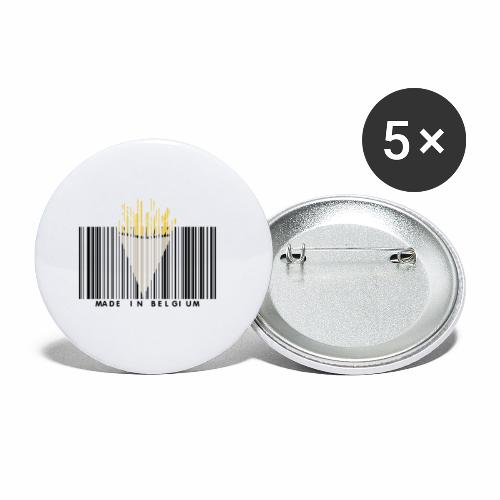 Made In Belgium - Lot de 5 petits badges (25 mm)