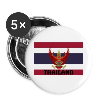 thailand flag - Buttons small 1''/25 mm (5-pack) - white - Front