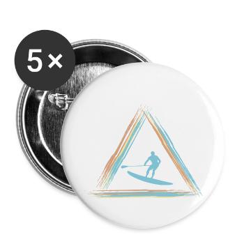 Stand Up Paddle - Buttons small 1''/25 mm (5-pack) - white - Front