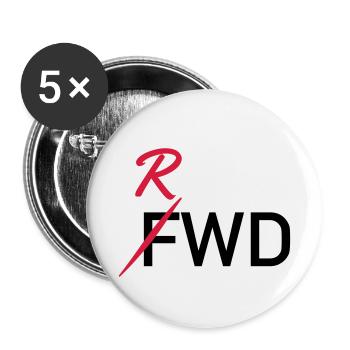 RWD rear-wheel drive drift desgin - Buttons small 1''/25 mm (5-pack) - white - Front