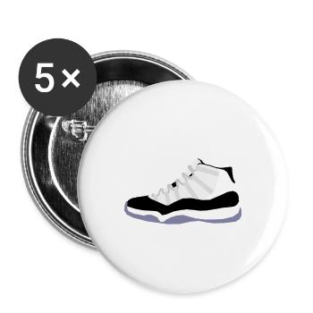 sneaker - Buttons small 1''/25 mm (5-pack) - white - Front