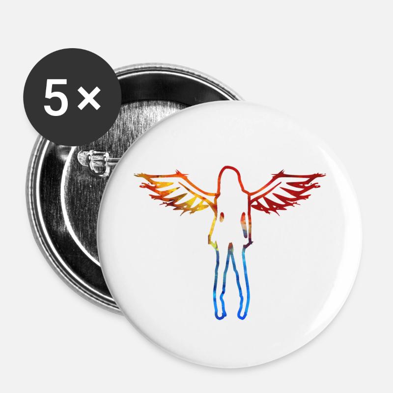 engel2 - Buttons small 1''/25 mm (5-pack) - white