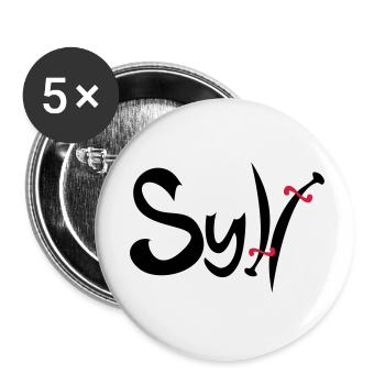 Sylt - Buttons small 1''/25 mm (5-pack) - white - Front