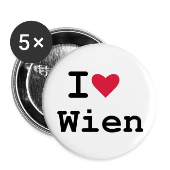 Vienna - Buttons small 1''/25 mm (5-pack) - white - Front