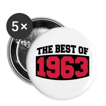 The Best Of 1963 - Buttons small 1''/25 mm (5-pack) - white - Front