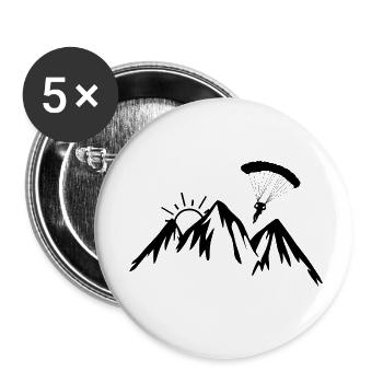 Paragliding extreme sport paraglider - Buttons small 1''/25 mm (5-pack) - white - Front