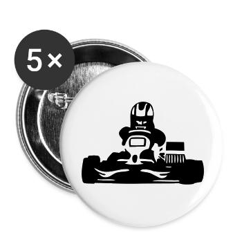 kart - Buttons small 1''/25 mm (5-pack) - white - Front