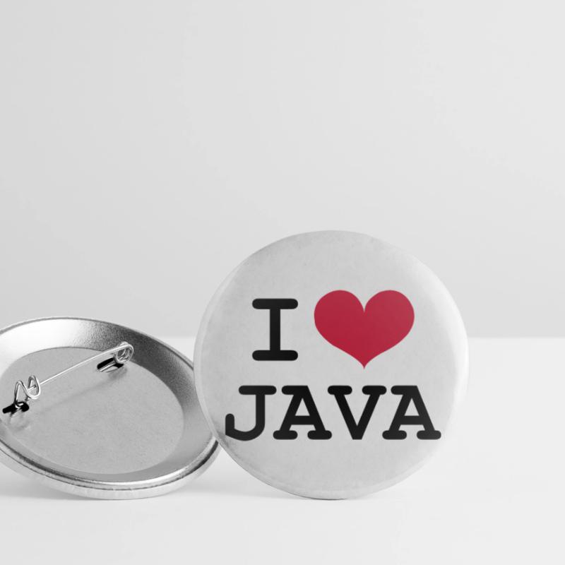 I Love Java [Developer / Geek] Buttons small 1''/25 mm (5-pack)