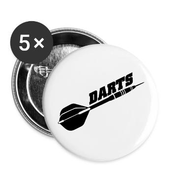 darts - Buttons small 1''/25 mm (5-pack) - white - Front