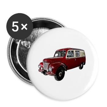 Vans IFA Framo V901 en couleur - Lot de 5 petits badges (25 mm) - blanc - Devant
