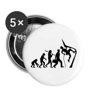 Klettern seil bergsteiger evolution - Buttons klein 25 mm (5er Pack) - Weiß - Vorne