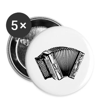 Styrian accordion - Buttons small 1''/25 mm (5-pack) - white - Front