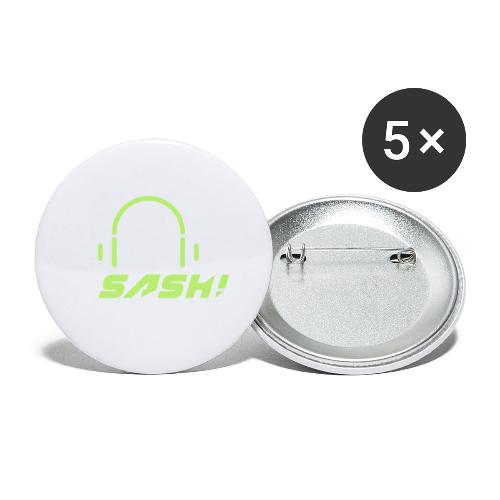 DJ SASH! - Headfone Beep - Buttons small 1''/25 mm (5-pack)